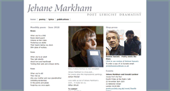 Desktop Screenshot of jehanemarkham.co.uk